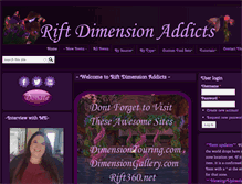 Tablet Screenshot of dimensionaddicts.com
